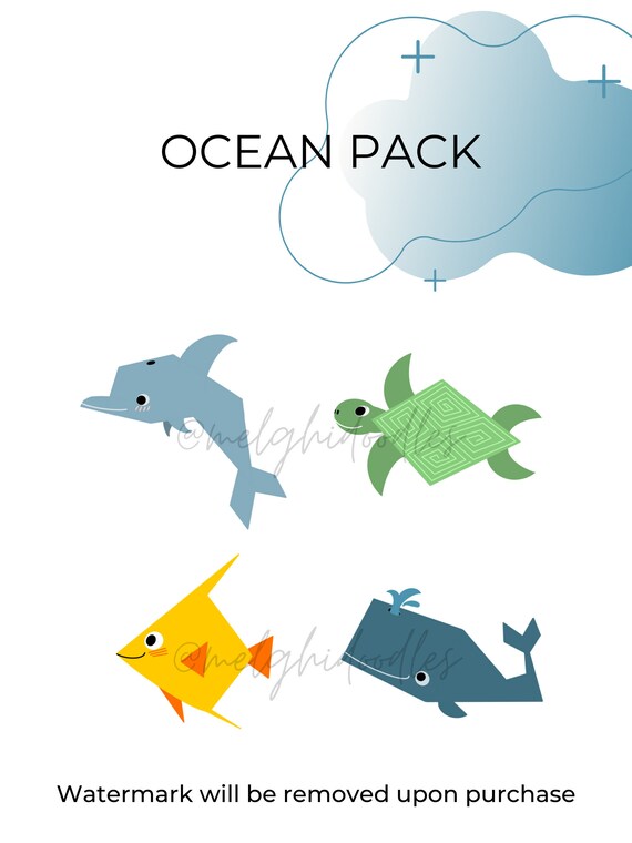 Mac Folder Icons Pack - Ocean Sea Creatures (digital) - Etsy
