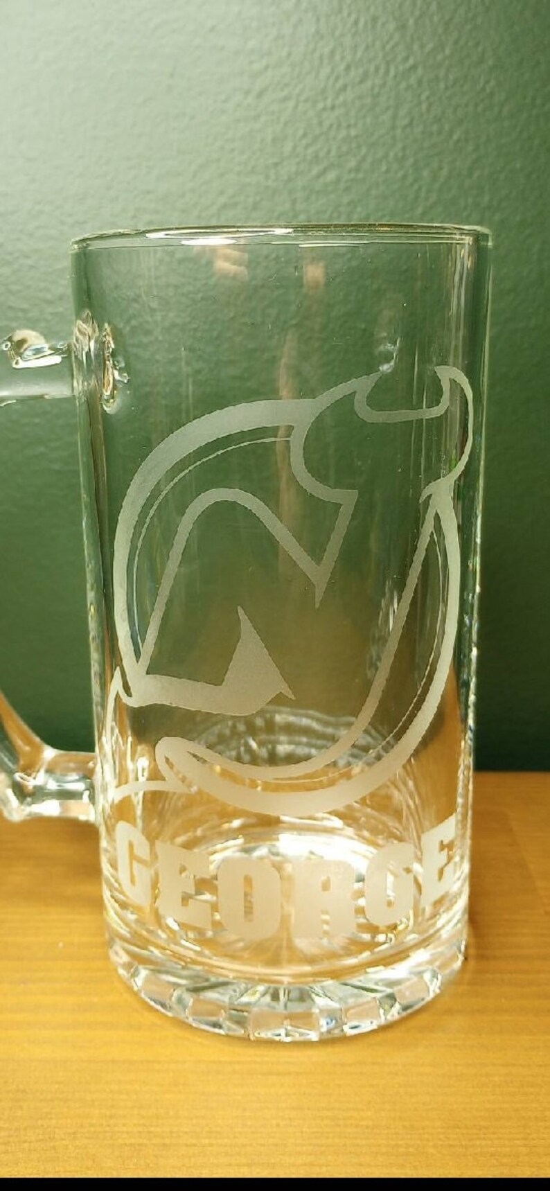 Custom Etched Beer Mug Etsy