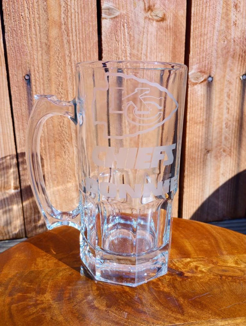 Custom Etched Beer Mug Etsy