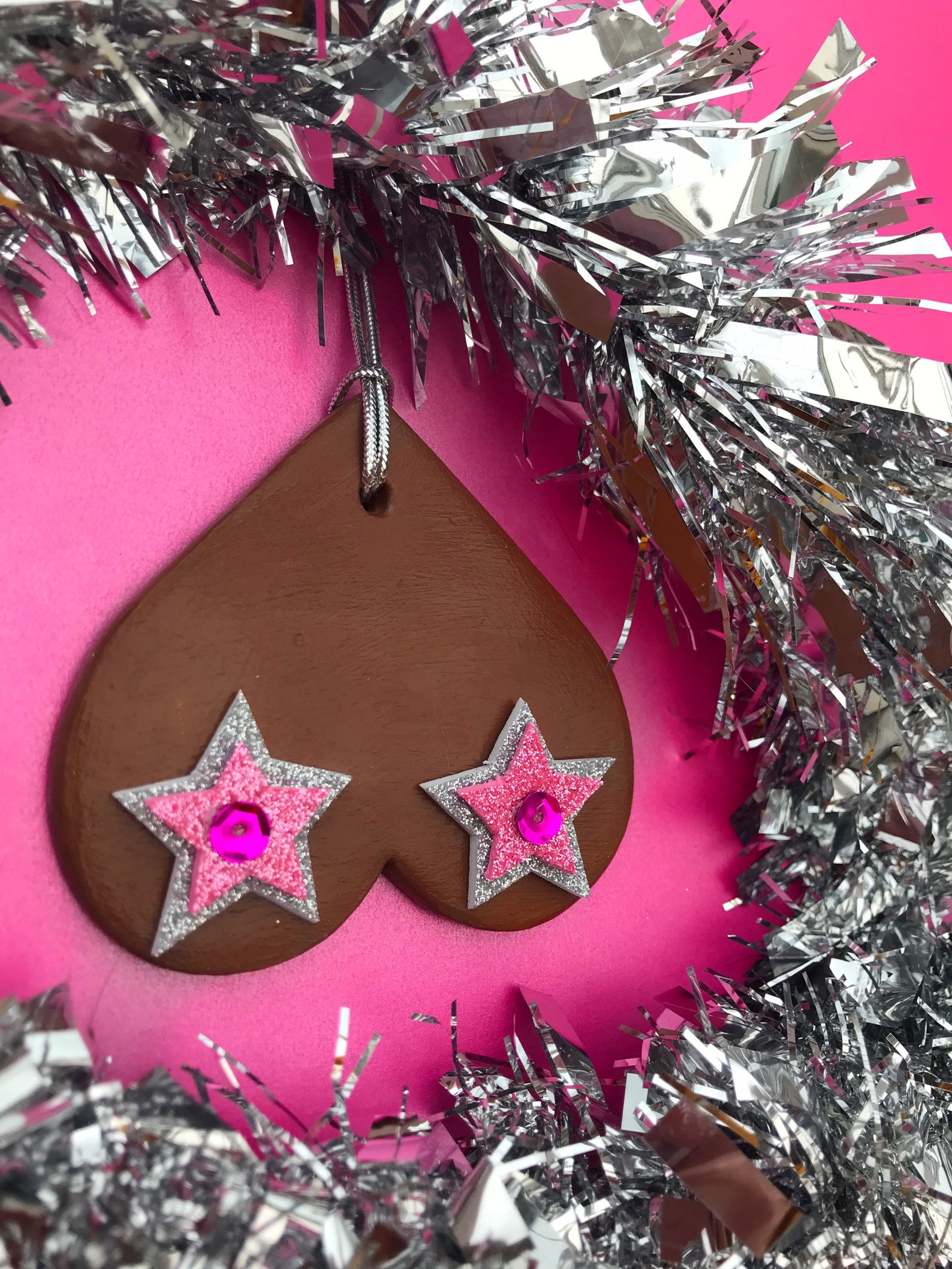 CUSTOM BOOB ORNAMENT Quirky Christmas tree decoration Boob Etsy