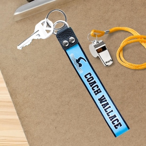 Swim Coach Keychain, Swim Coach Gifts, Swim Coach Thank You Gift, Swimming Coach Gifts, Personalized Coach Gift, Best Swim Coach Gifts