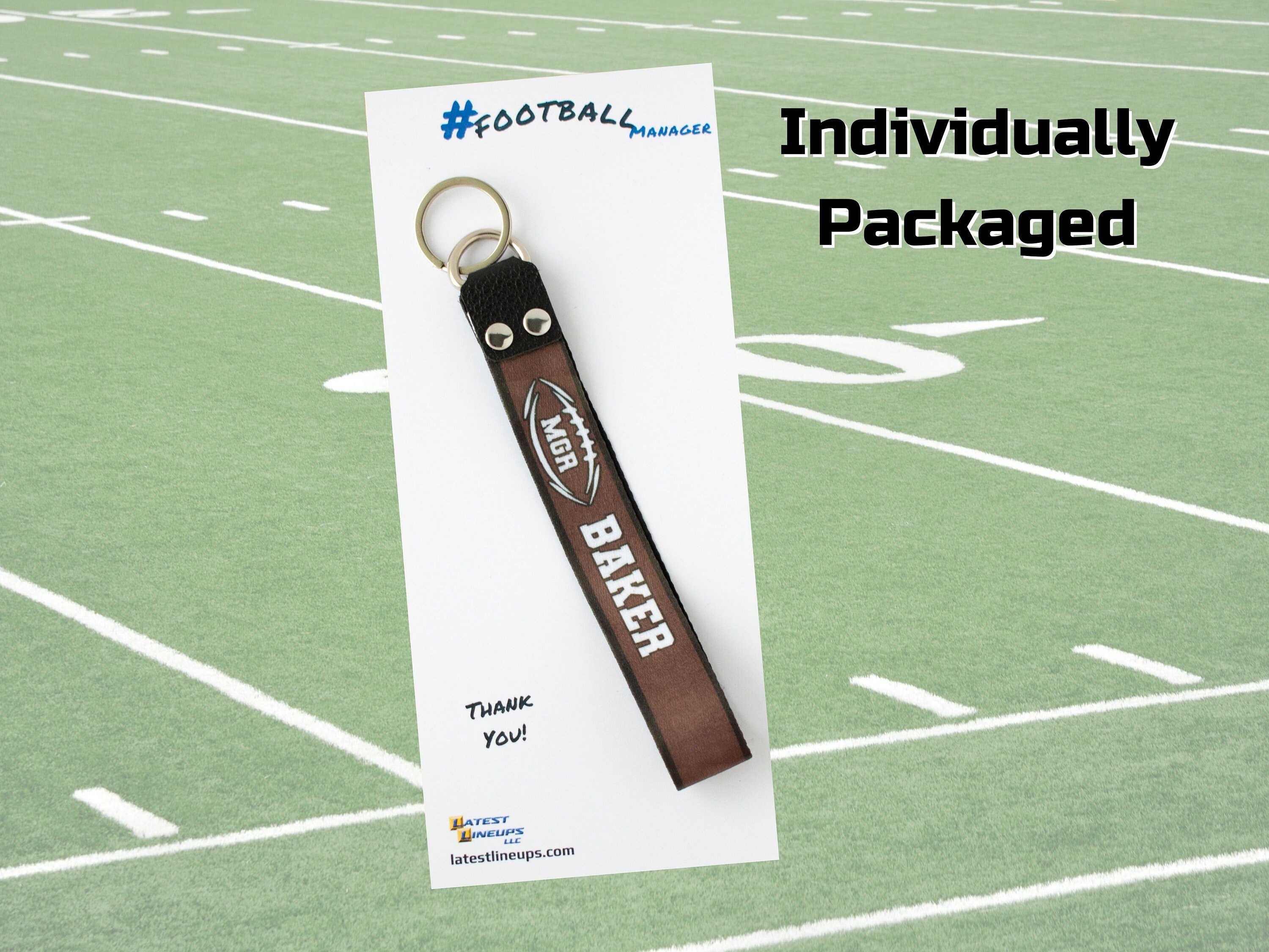 Football Manager Gift Football Keychain Football Team Gifts Etsy