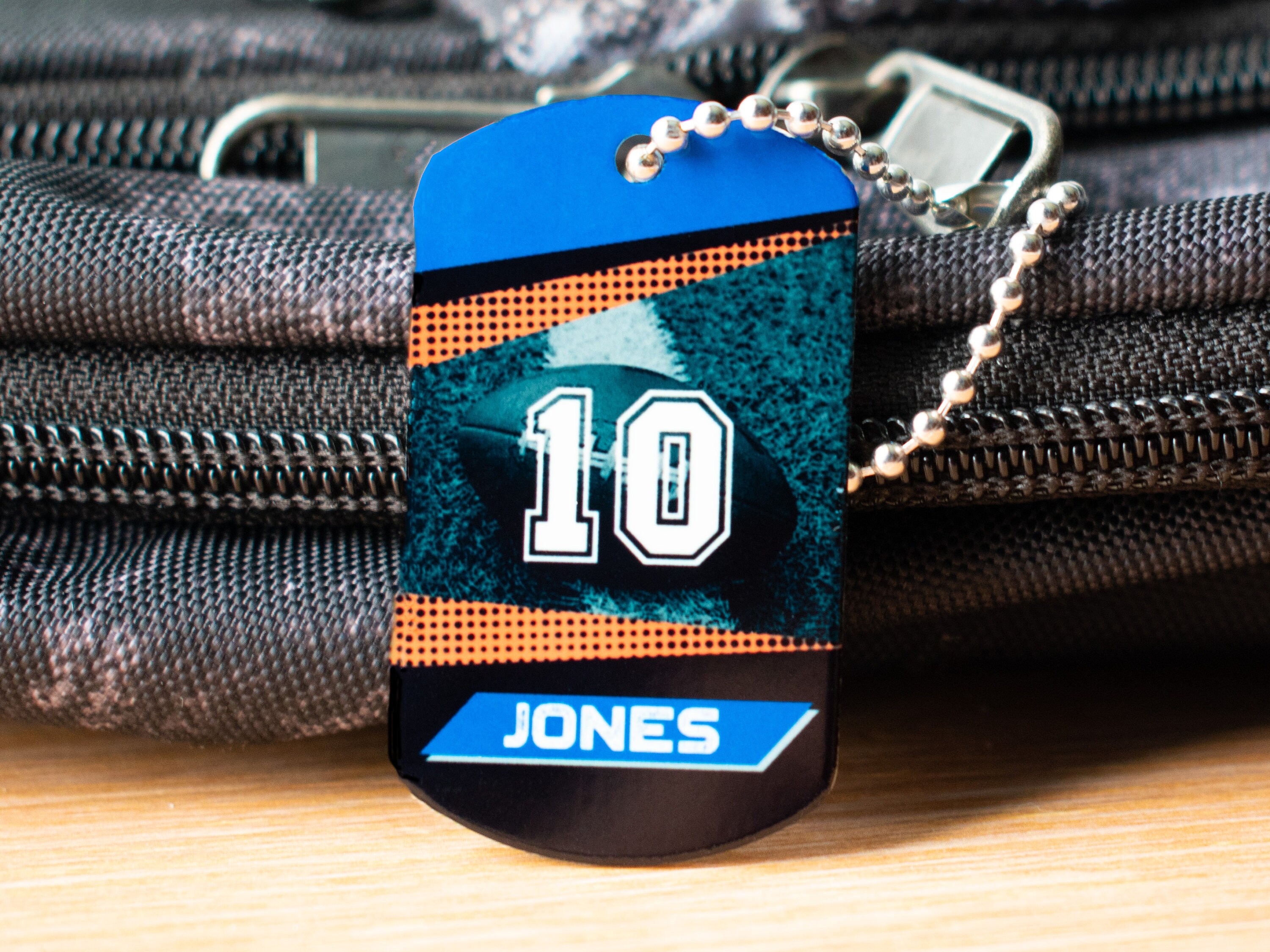 Football Bag Tag Backpack Tag Football Team Gifts Etsy