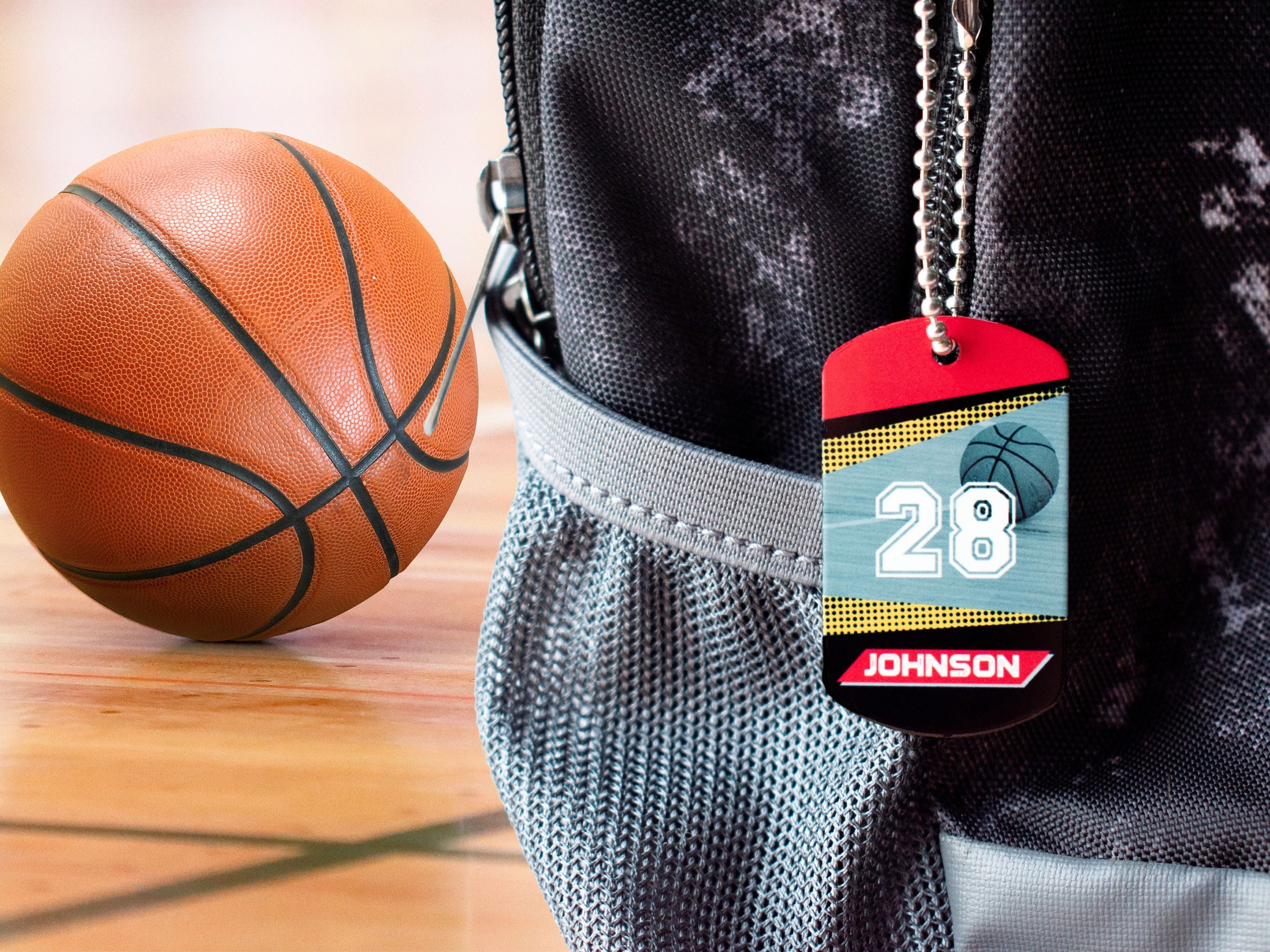 Basketball Bag Tag Backpack Tag Basketball Team Gifts Etsy