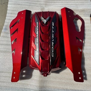 Ensemble aspect moteur c8 corvette htc 2020/2024 (modèle décapotable uniquement) contactez-nous pour des couleurs supplémentaires