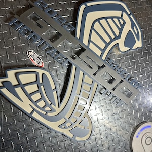 24x24 GT500 Shelby sign heritage edition cftp 2022, brittany blue steel aluminum  powder coat (Detachable prop)
