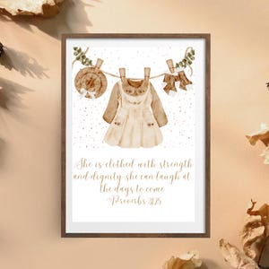 Boho Christian Wall Art, Girl nursery decor, Scripture wall art, Bible verse, Nursery Decor, Neutral Nursery, Christian girl wall art