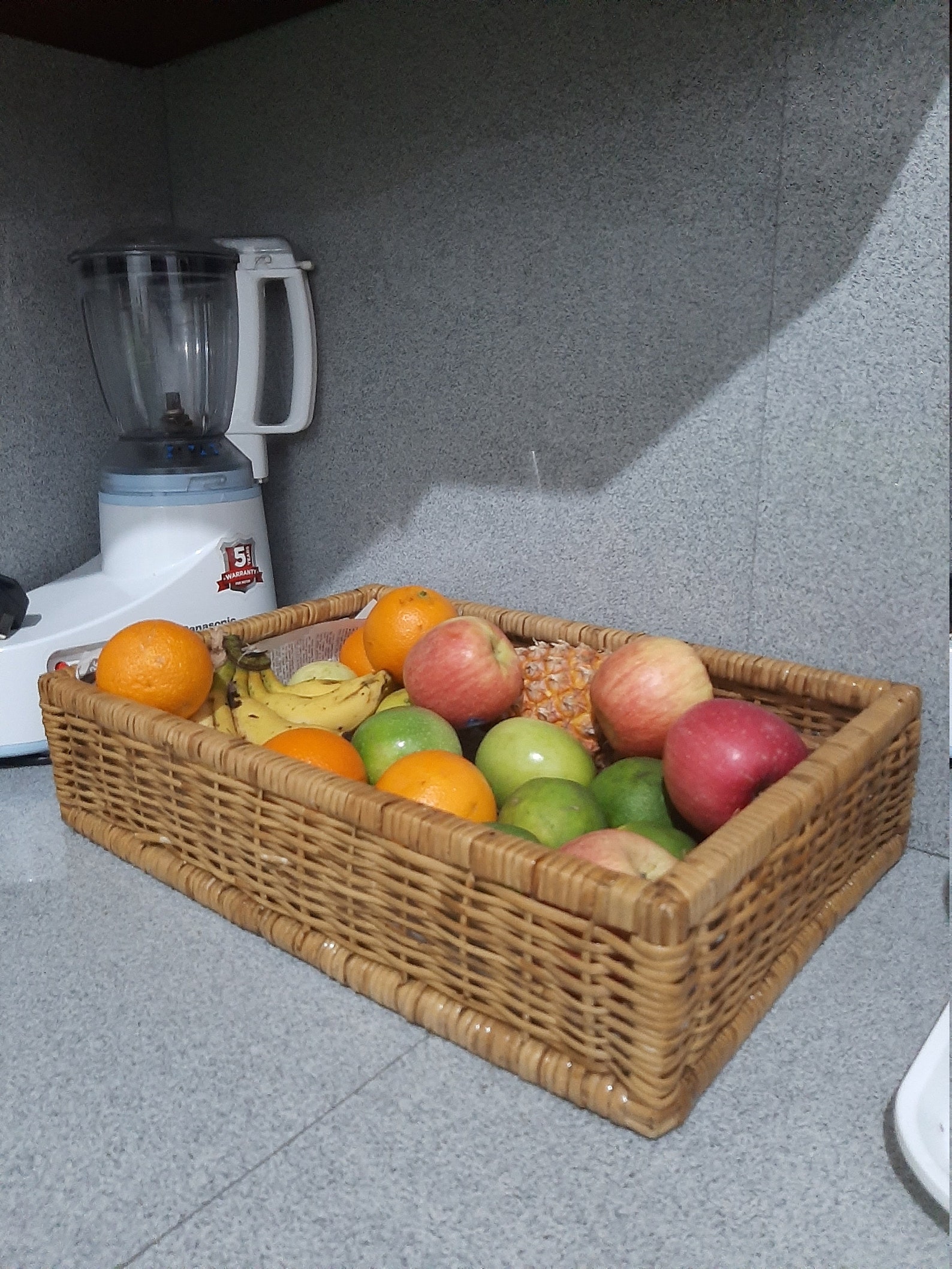 Cane fruit basket Fruit Container Etsy