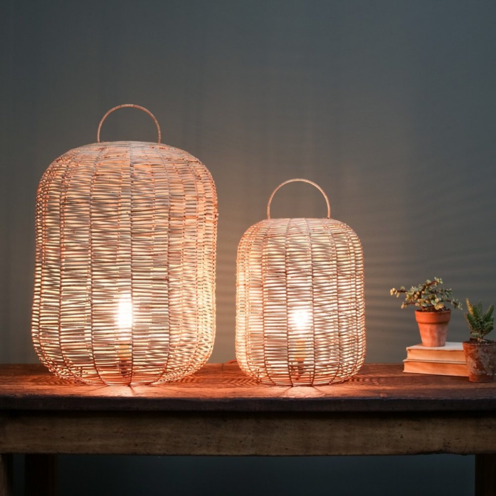 Wicker floor lamp Rattan floor lamp Natural floor lamp Etsy