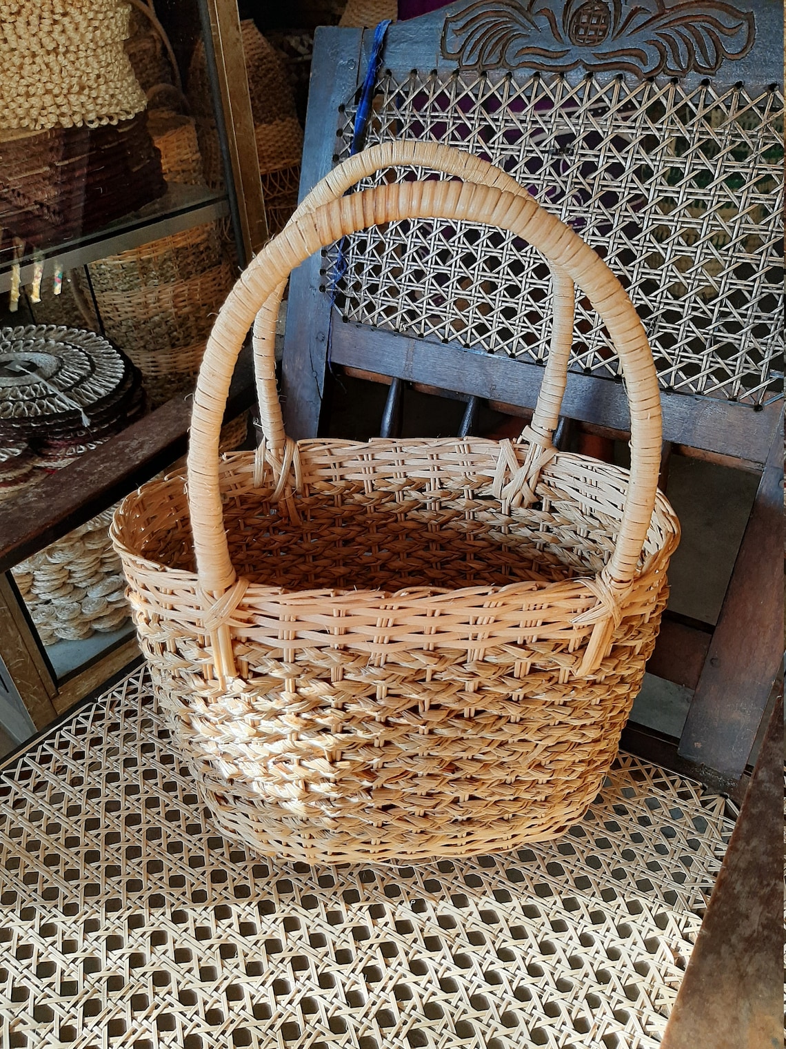 Handmade Bag Natural cane bag Wicker bag Etsy