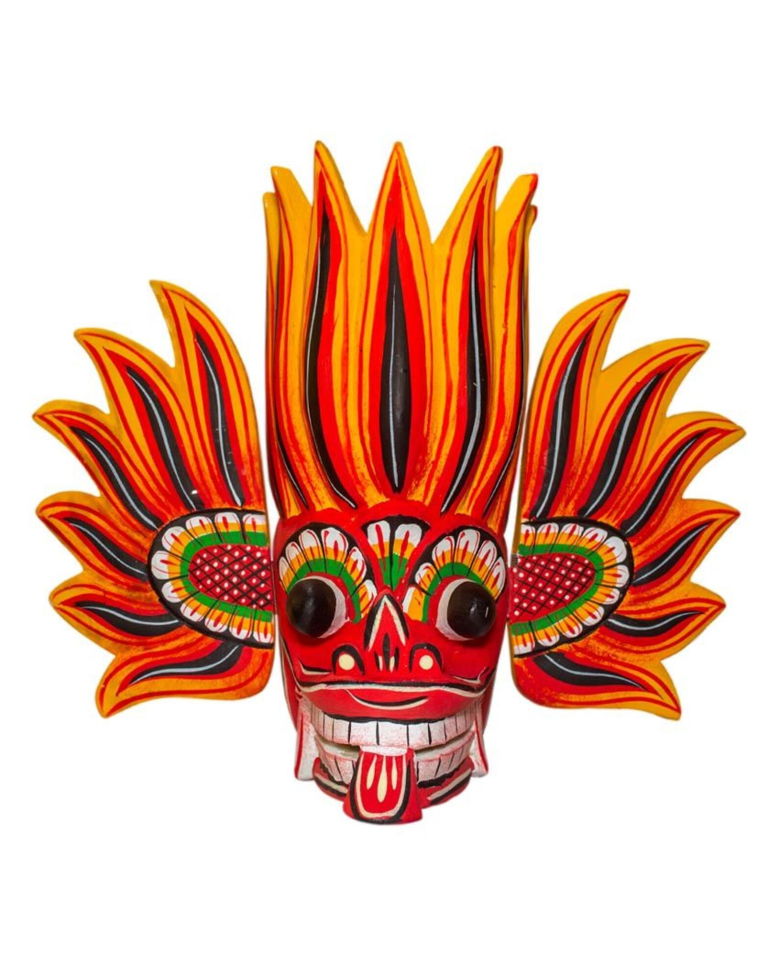 Sri Lankan traditional wooden Mask Etsy