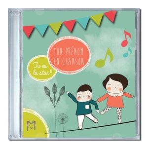 Cd personnalisé enfant Chansons personnalisées pour les enfants Album de comptines personnalisé enfant chanson prénom image 4