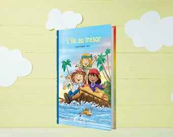 Livre enfant personnalisé l'île au trésor fait en France- Une belle aventure dont votre enfant est le héros ! A l'abordage !