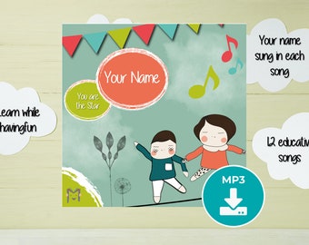 Personalized Music Album for Kids MP3 download - Children's music album with name - Personalized children's songs - Music for me