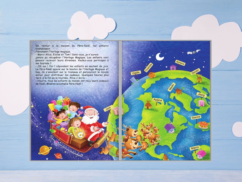 La Mia Avventura di Natale Un libro di Natale personalizzato per un regalo unico e magico Prodotto francese immagine 4