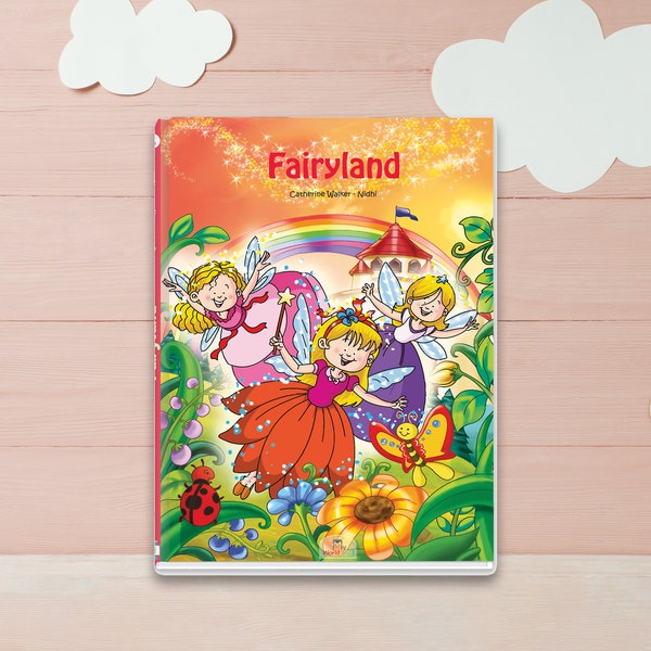 Personalized book on fairies, Fairyland, Story Book for children, girls, birthday, gift book, godparent gift, grandchild