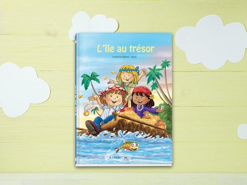 Gepersonaliseerd kinderboek Treasure Island made in France Een geweldig avontuur waarin jouw kind de held is Aan boord afbeelding 1