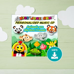 MP3 Personalized music album with child&#39;s name - Animals Are My Best Friends - digital download - children&#39;s songs with name