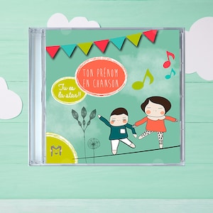 Personalized Kids’ CD – &quot;Musique pour Moi&quot; | Custom Name Songs | Unique Gift for Children