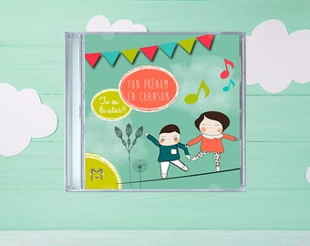 Personalized Kids’ CD – &quot;Musique pour Moi&quot; | Custom Name Songs | Unique Gift for Children