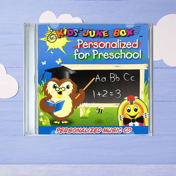 Personalized music CD for Preschool - personalized music album with name - Children's personalized Sing Along Songs in CD