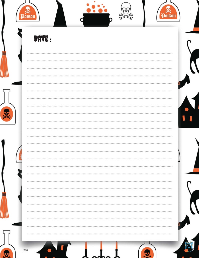 Utskrivbar Halloween-aktivitet, Halloween-paket, Halloween-målarbok, Halloween-mandala, Utskrivbar Halloween, Halloween-aktivitetsbok bild 8