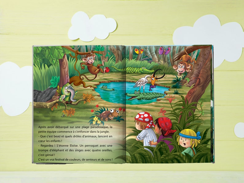 Personalized children's book Treasure Island made in France A great adventure in which your child is the hero On board image 4