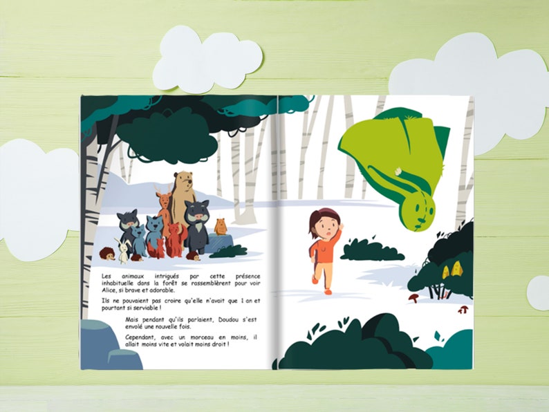 Doudou un beau livre enfant personnalisé avec son doudou préféré fabrication française image 3