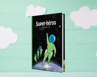 Livre personnalisé enfant - BD personnalisé Super Héros - Fabrication française