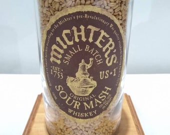 Michter's Sour Mash Whisky Bottle Lamp/handmade/man cave/bourbon lamp/bottle light/gifts for men/whiskey/light/table lamp/accent lamp/retro