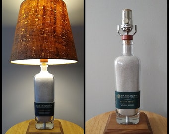 Bardstown Fusion Bourbon Bottle Lamp/handmade/man cave/bourbon lamp/bottle light/gifts for men/whiskey/light/heaven hill/retro