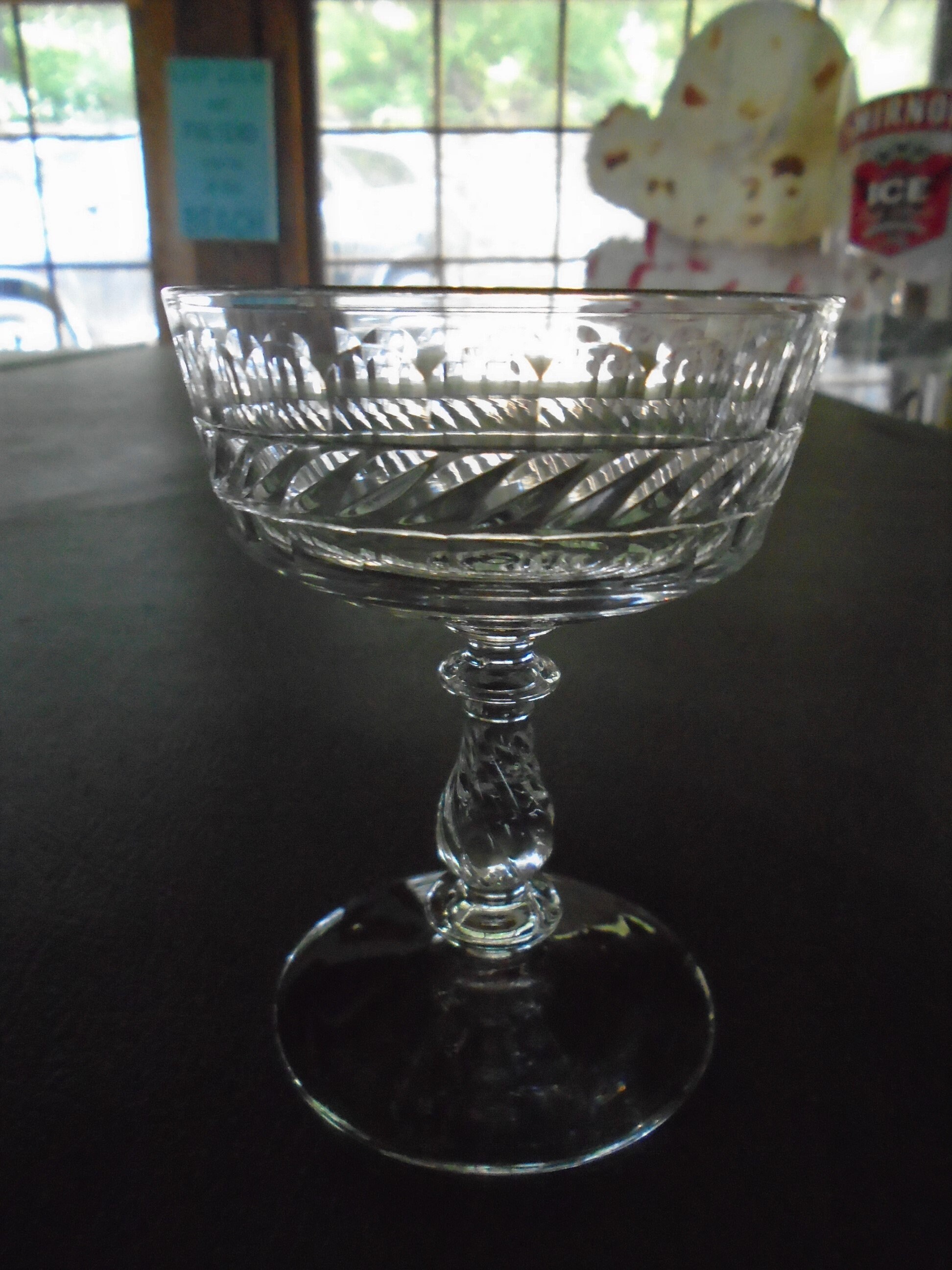 8 Thumbprint Crystal Champagne Goblets - Etsy