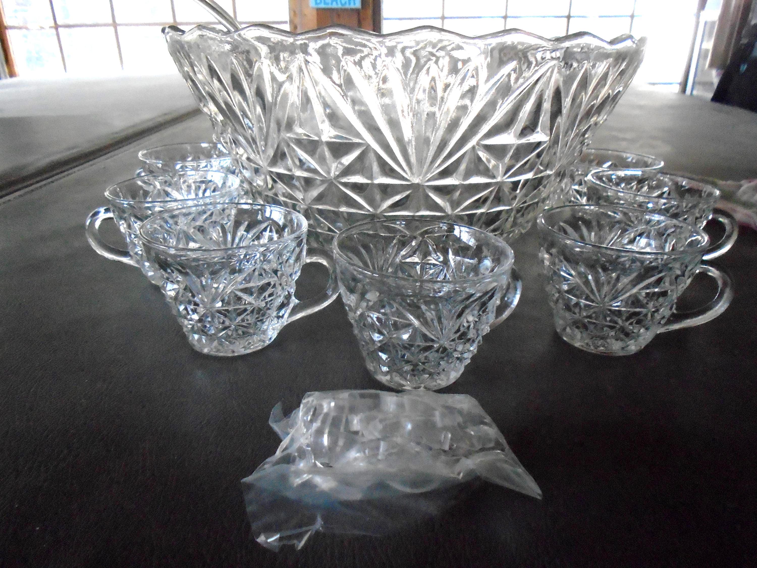 Punch Bowl Set Anchor Hocking Arlington - Etsy
