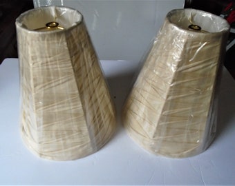 2  New Ivory Lamp Shades