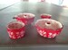 4  Mini Temptations Red  Floral Lace Bundt Cake & Cupcake Pans 