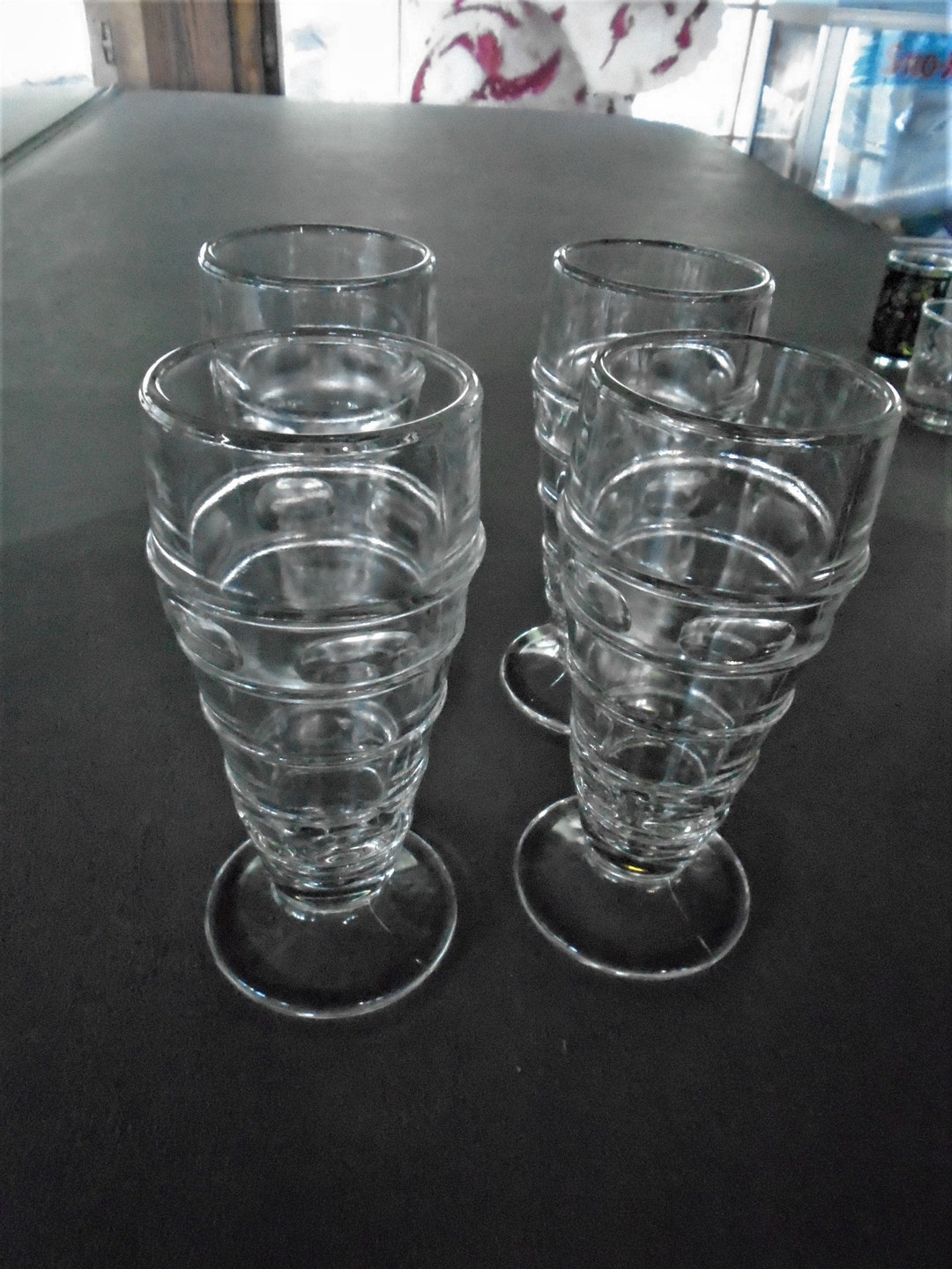 4 Rare 1937 U. S. Glass Company Jumbo Ice Cream Soda Glasses Etsy