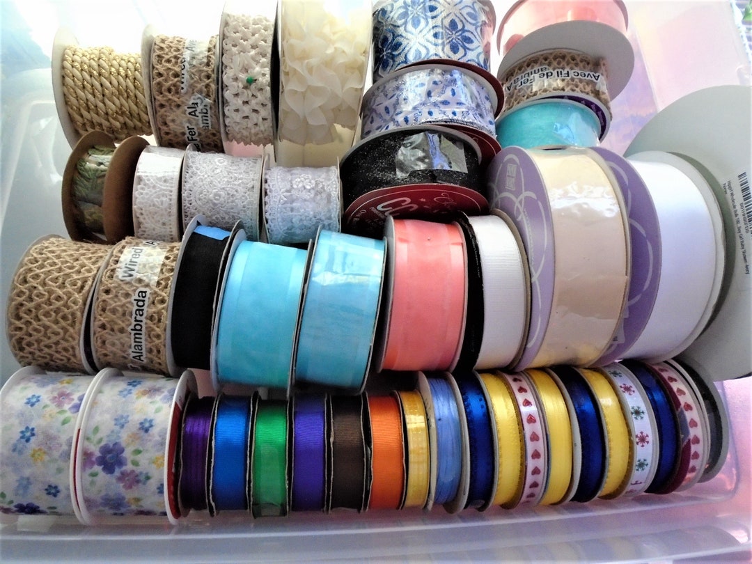 Lot of 45 Vintage Ribbon Spools - Etsy