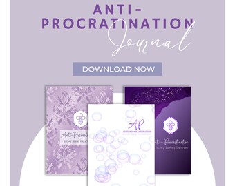 Anti-Procrastination Planner - Instant Download, Daily Productivity Organizer, Motivational, Effective Time Management, Gift, Goal Setting
