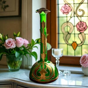 Art Nouveau French Art Glass Bud Vase