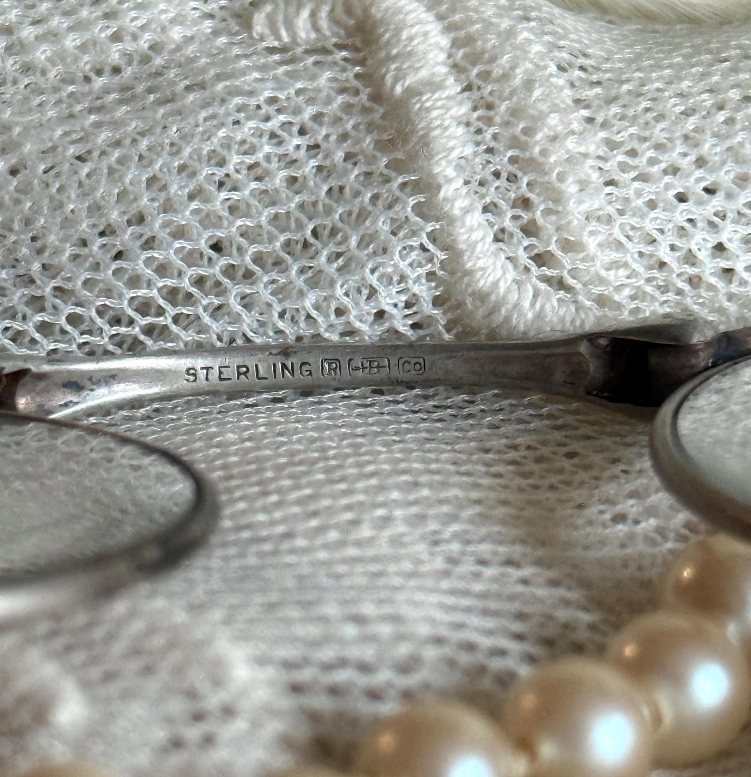 スターリングシルバー　アンティーク　グラス アンティーク スターリングシルバー ロルネット 折りたたみグラス