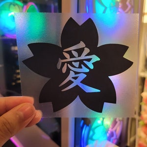 Japanese Sakura Cherry Blossom Love Solid | Decal | Car | Laptop | Window | More