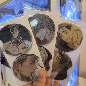 BL Manhwa Car Coasters (Set of 2)