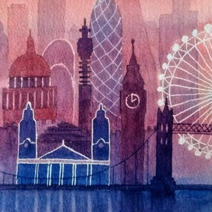 Impresión de la ciudad de Londres