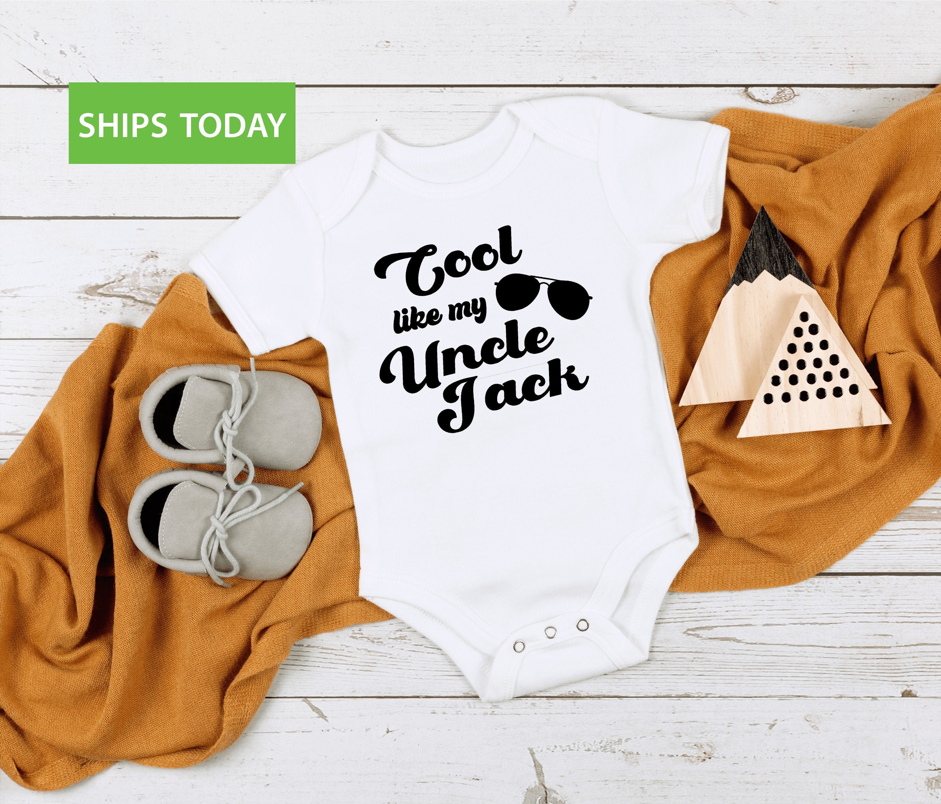 Cool Like My Uncle Baby Onesie Cool Uncle Onesies for Babies Etsy