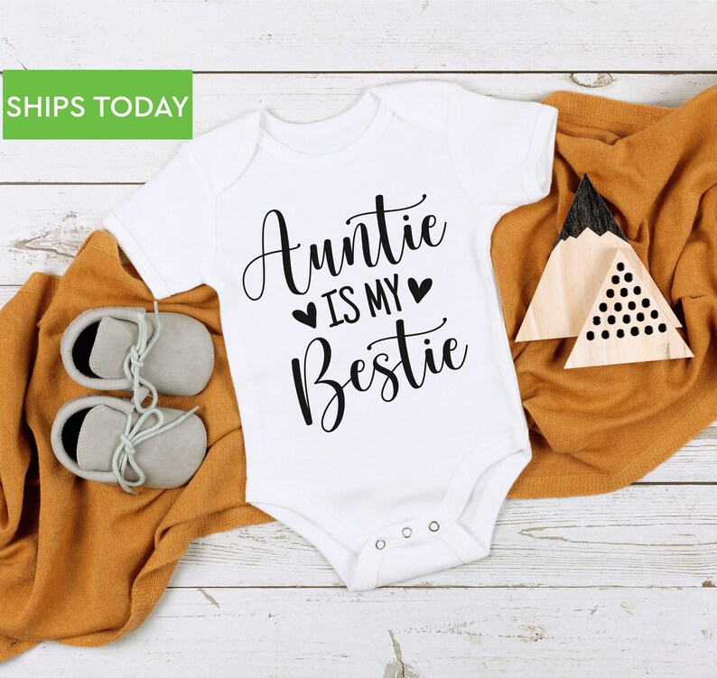 Auntie Onesie® for Baby Girl or Boy Onesie From Aunt Etsy