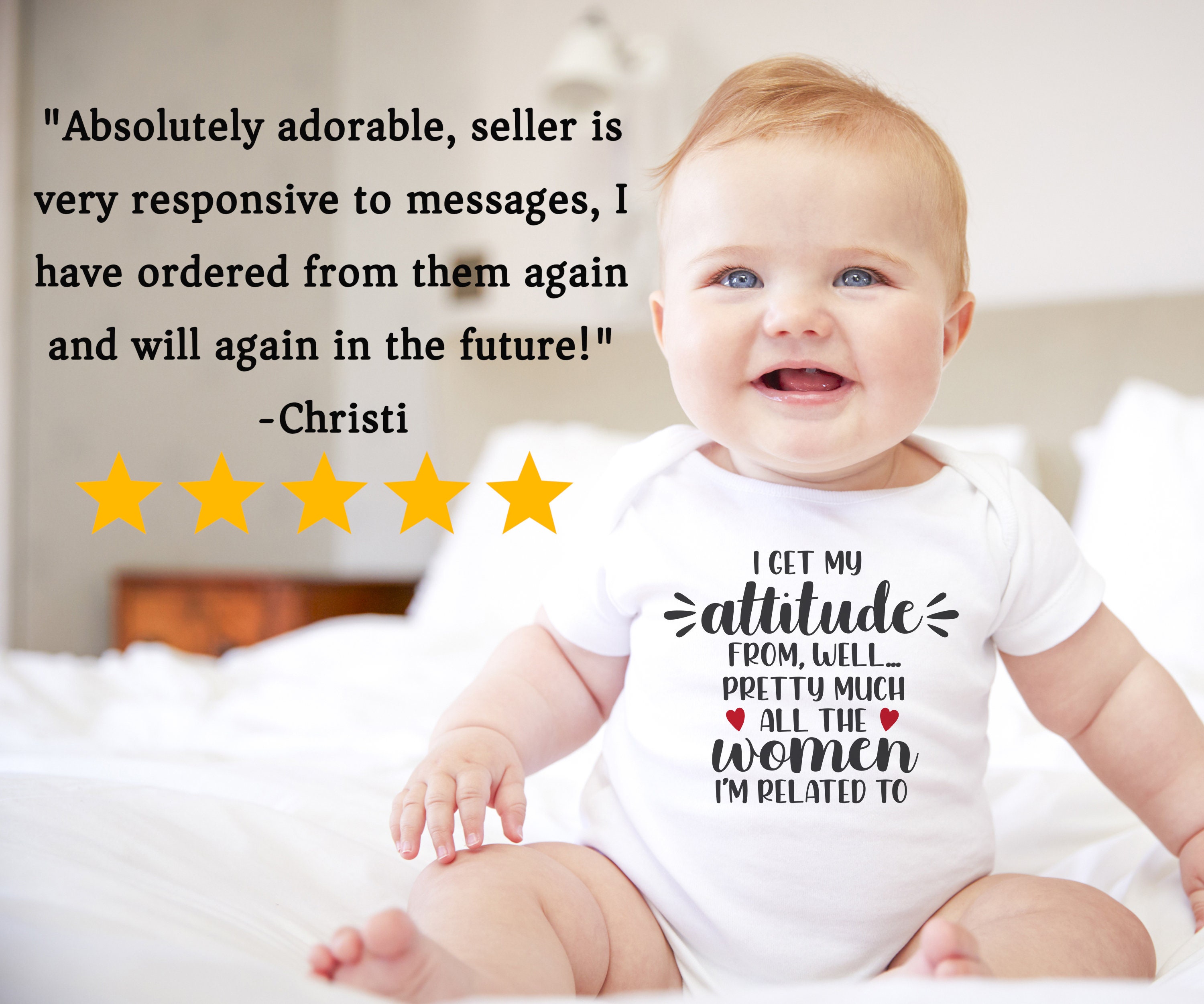 Cute Attitude Baby Onesie® I Got My Attitude Onesie for Baby Etsy