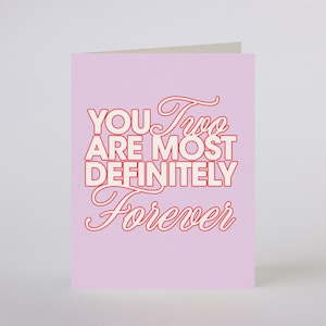 DEFINITELY FOREVER