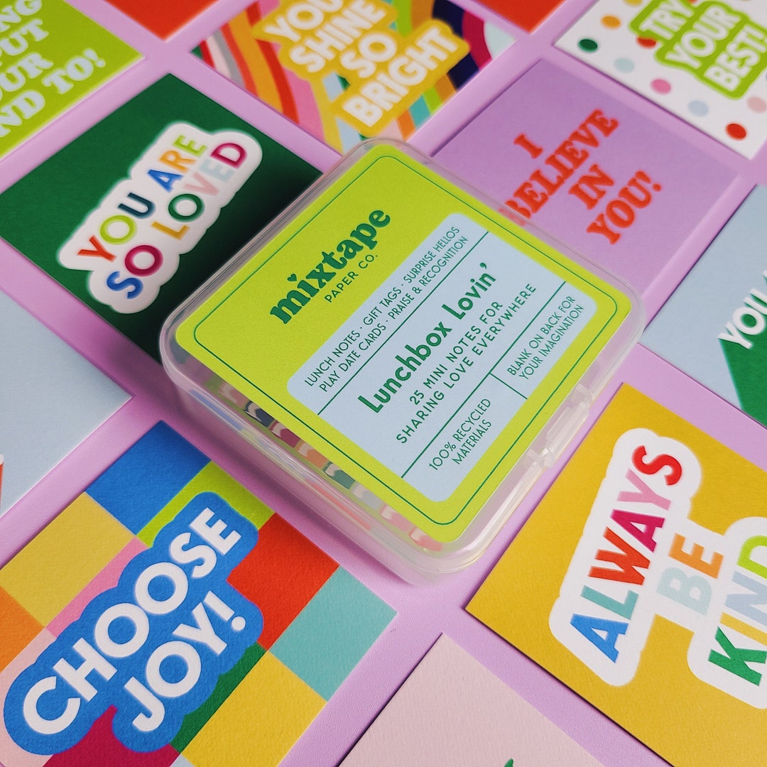 LUNCHBOX LOVIN' Mini Notes - Etsy