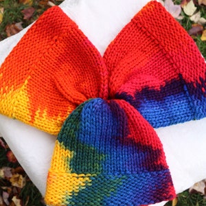 Rainbow Winter Beanie Hat