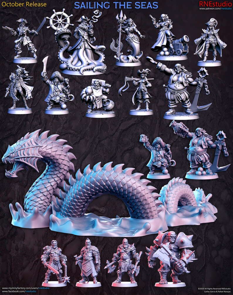 Orc Pirate Dnd Miniature deckhand Miniatures for Tabletop - Etsy UK